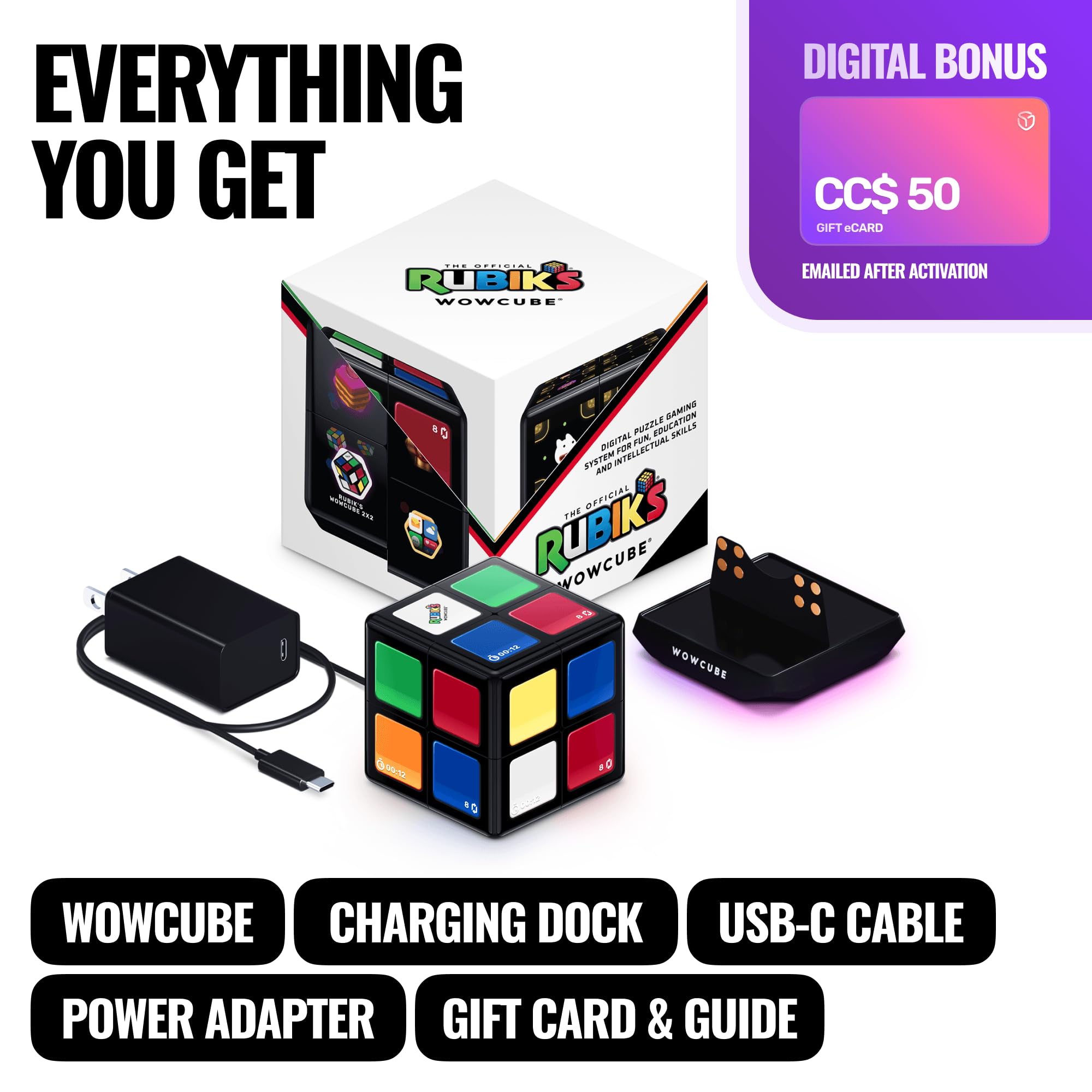 WOWCUBE System Black Edition - Portable Handheld Gaming Platform